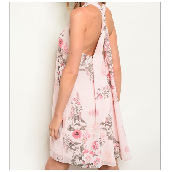 🆕Pink floral dress. - Picture 4 of 4